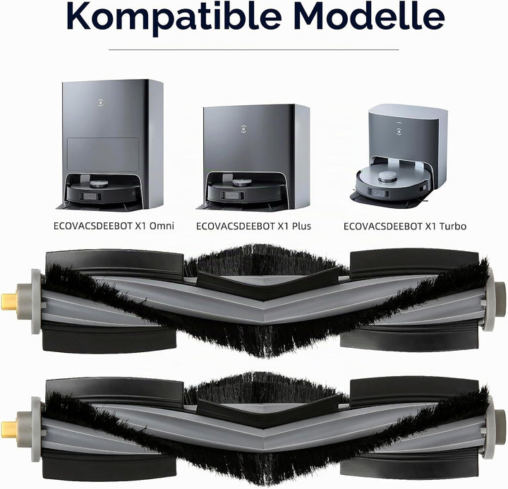 (2 Stück) T20 Omni Hauptsächlich Walzenbürste für Saugroboter ECOVACS DEEBOT X1 Omni/ T20 Omni/ T10/