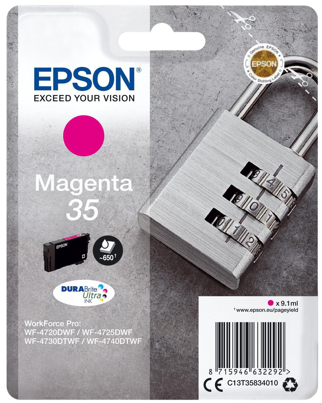 Singlepack Magenta 35 Schwarz