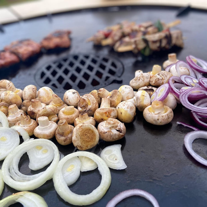 3er Set Feuerplatte Grillrost für Dutch Oven Kugelgrill 47er 50er 57er 60er 67er (für 57er Kugelgril