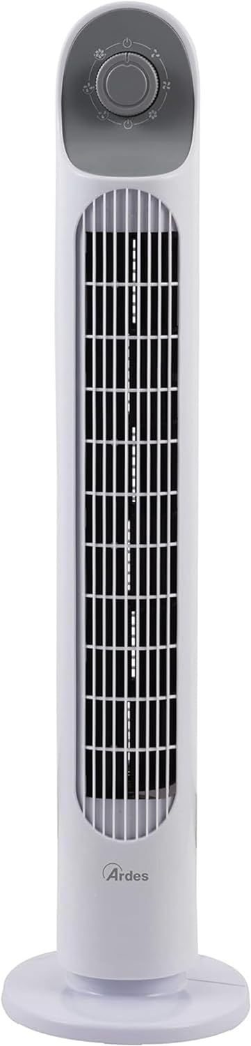 ARDES - Vertikalventilator Höhe 81 cm mit 3 Intensitäten und automatischer Oszillation des Turms, fü