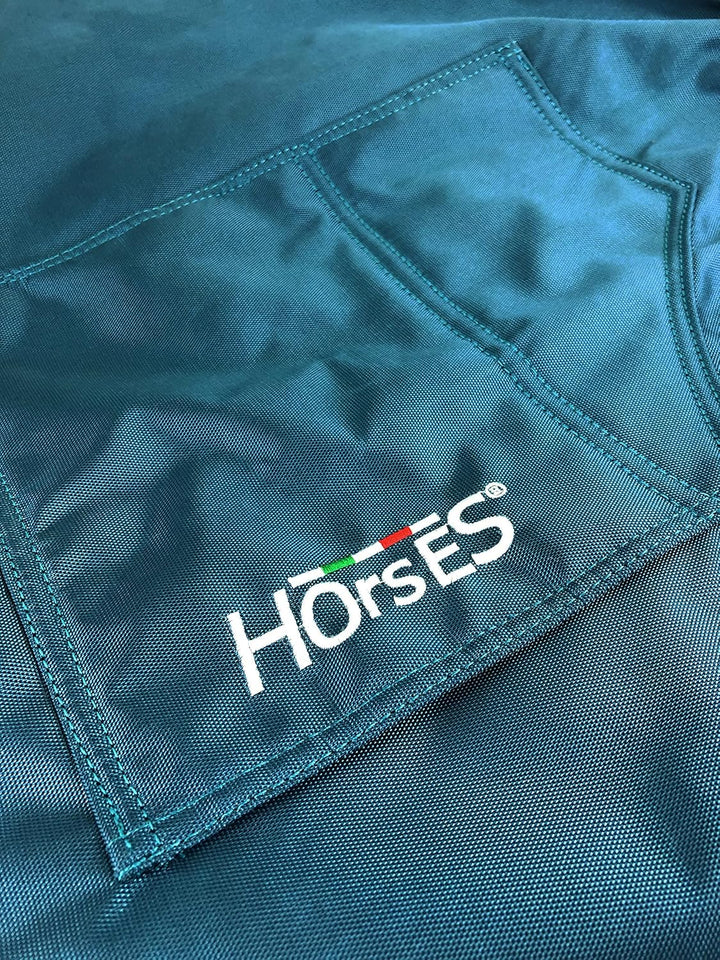 Horses, Sattel Überzug In Nylon mit innerhalb Fleece, Verstellbarer Sitzbezug, Geeignet für mehrere