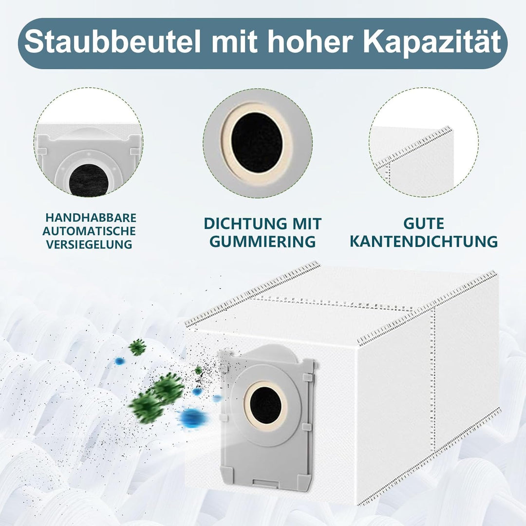 Homruich 21 Stück Zubehör für Ecovacs Deebot X9 PRO Omni Staubsauger Ersatzteile, 1 Hauptbürste, 2 M
