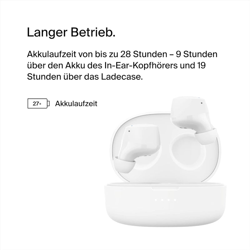 Belkin SoundForm Bolt True Wireless In-Ear-Kopfhörer, kabelloser Kopfhörer mit Mikrofon, Akkulaufzei