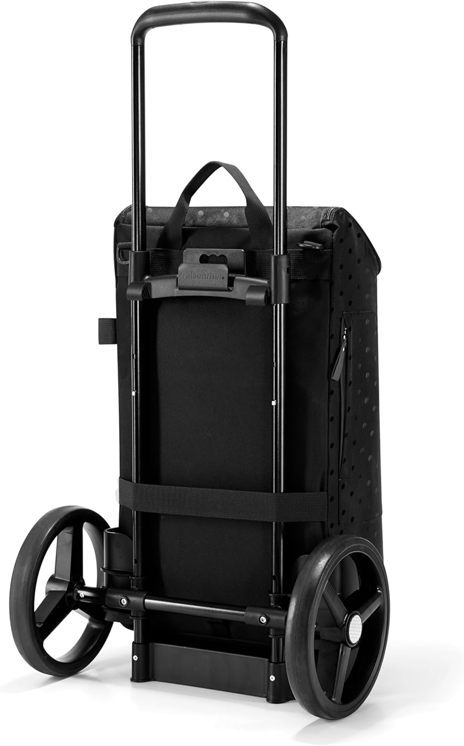 reisenthel citycruiser Set (Rack + Bag) Tasche Glossy dots Black + Rack Black - Praktische Einkaufst