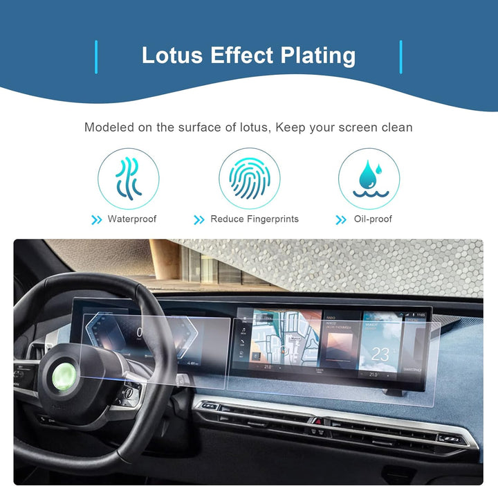 GAFAT [4 Stück] Kompatibel mit BMW i3 i4 i5 i7 iX X5 X6 X7 XM iDrive 8 2022 2023 2024 Schutzfolie, N
