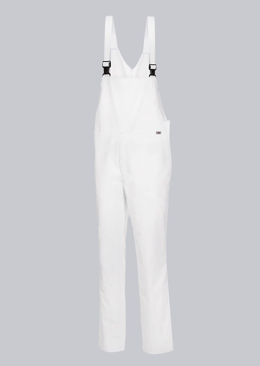 BP 1675-558-21-Ln Unisex Latzhose, mit Gummizug in der Taille, 245,00 g/m² Stoffmischung, weiss, Ln