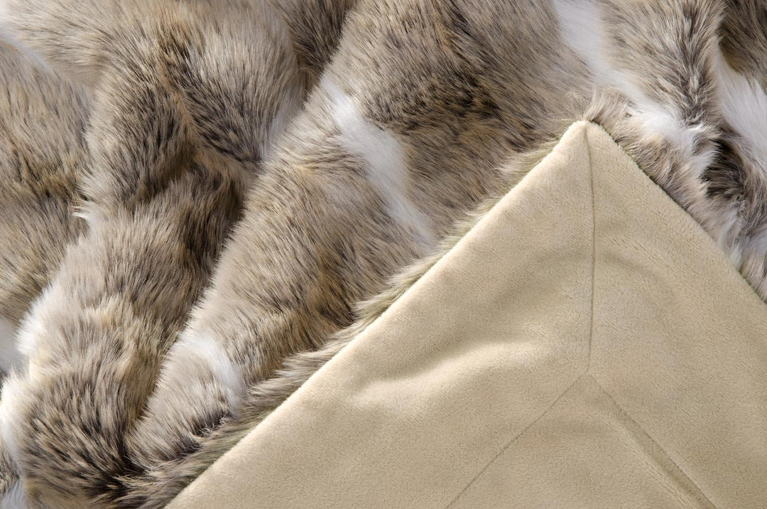 Wohnen & Accessoires Felldecke, Webpelzdecke Gazelle 150x200 Kuscheldecke 150x200cm, Kuscheldecke 15