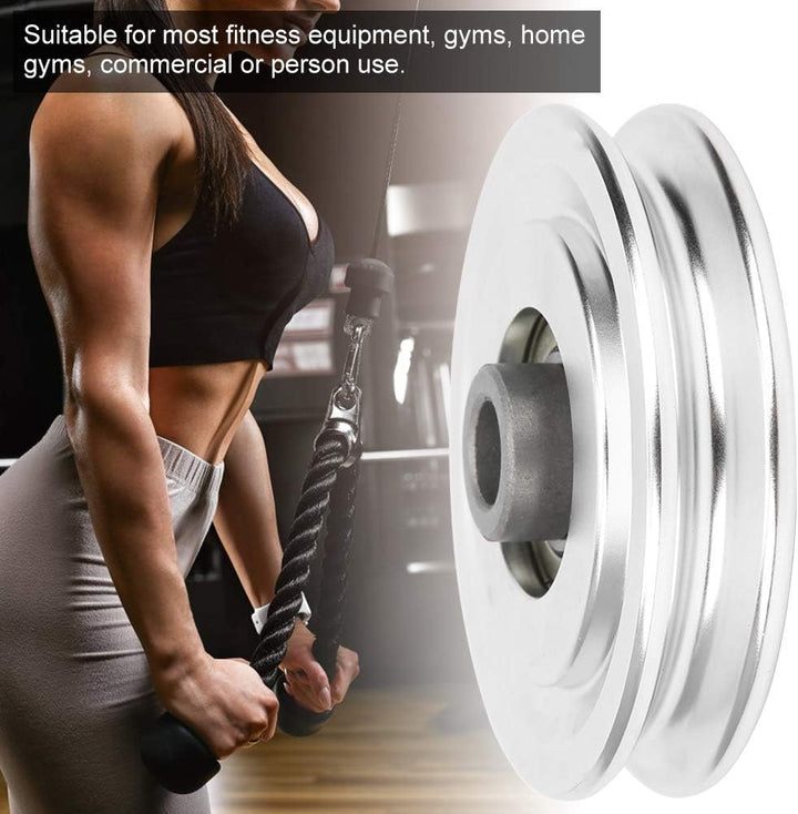 Alomejor Krafttraining Riemenscheiben aus Aluminiumlegierung Übung Hardware Fitnessgeräte Zubehör Er