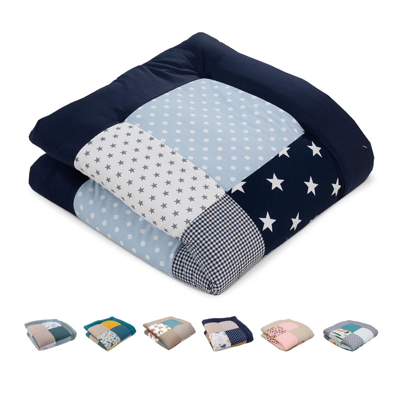ULLENBOOM Krabbeldecke für Baby 80x80 cm, Outdoor-geeignet, 100% Oeko-TEX Materialien, Made in EU, W