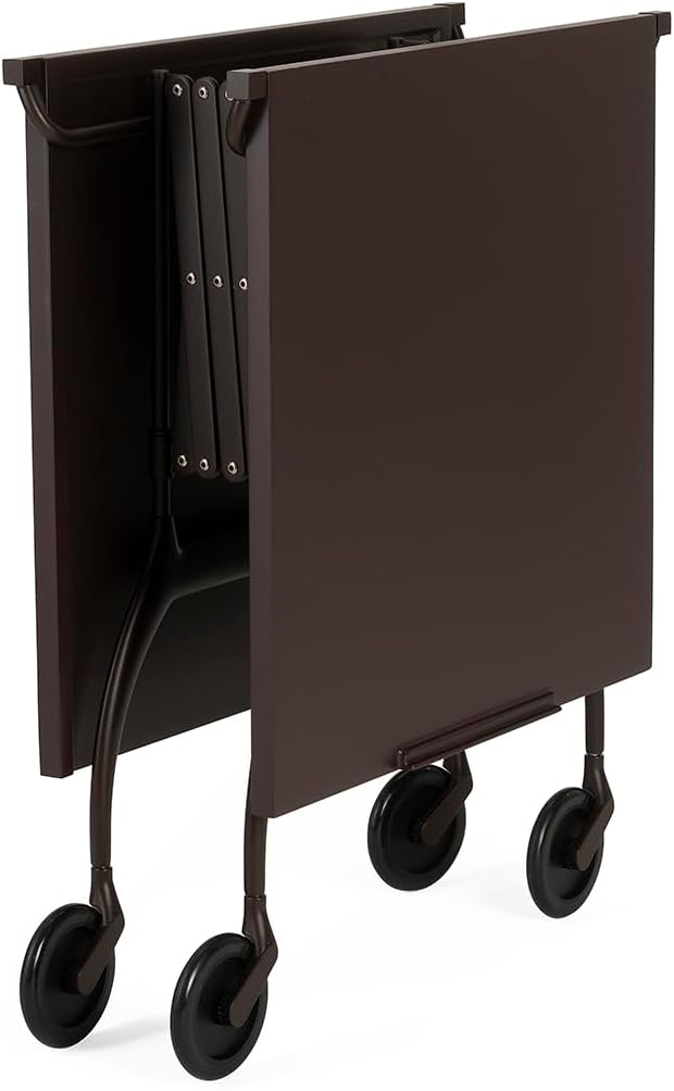Kartell Battista, Servierwagen, Pflaume Pflaume Lackierter Struktur, Pflaume Lackierter Struktur