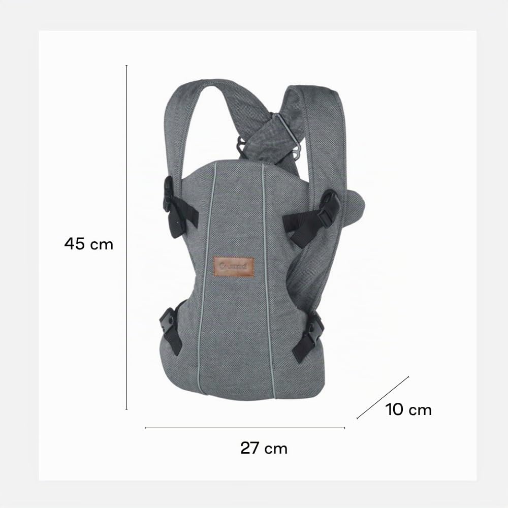 Jané Dual, ergonomische Babytrage, von Geburt bis 15 kg, 3 Positionen, atmungsaktiv und gepolstert,