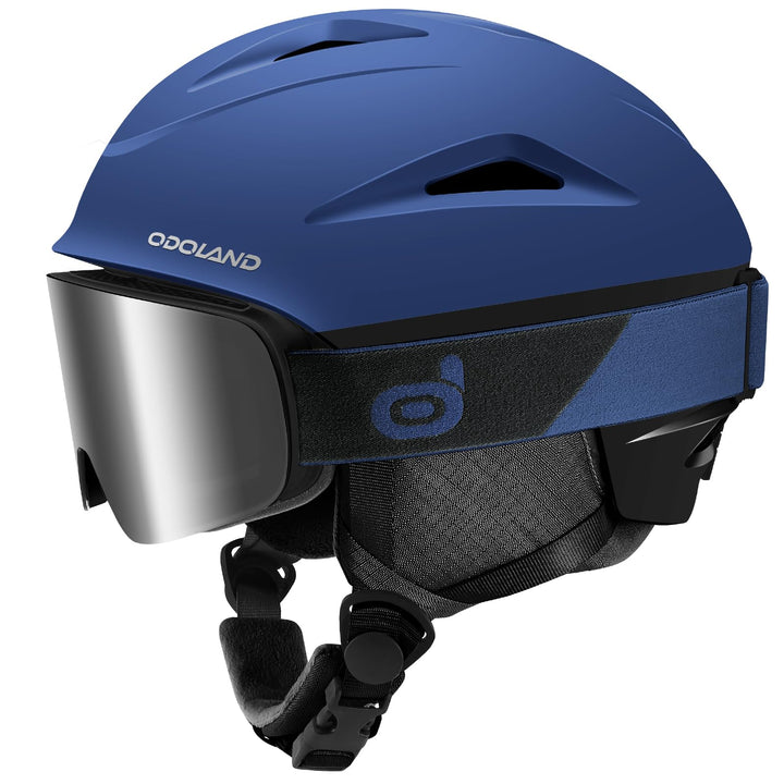 Odoland Skihelm und Skibrille Set Snowboardhelm mit Snowboardbrille für Damen und Herren und Jugend