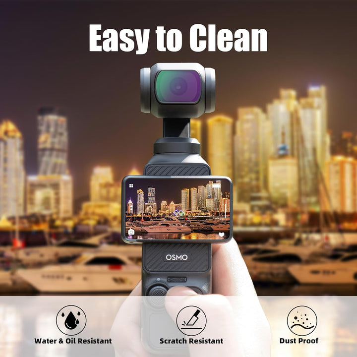 WalkingWay Anti-Lichtverschmutzungsfilter für DJI Osmo Pocket 4 & Pocket 3, Erhöht Kontrast & Klarhe