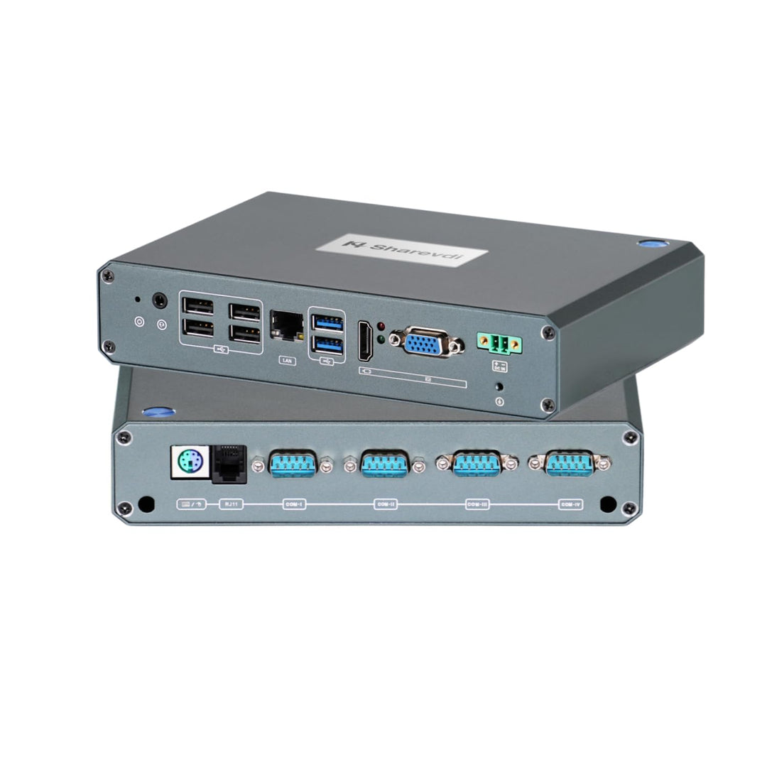 Sharevdi Mini PC, 12th In-tel N100 Prozessor (bis zu 3.4GHz) 4C/4T，Wi-11 Pro Mini Desktop PC 16G DDR