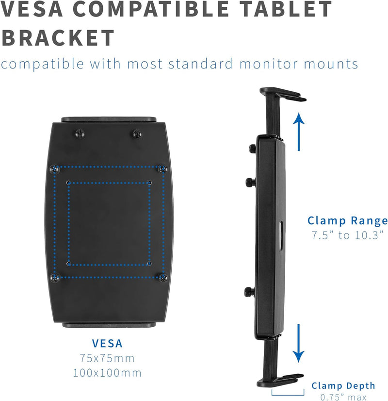 VIVO Mount-UVM02 Universal-VESA-Halterung, Adapter für Tablets, 2-in-1 Laptops und tragbare 15,6 Zol