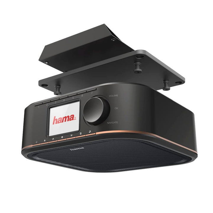 Hama Digitalradio für FM/DAB/DAB+ Empfang, DR350, unterbaufähig (Unterbau-Küchenradio, Farbdisplay,