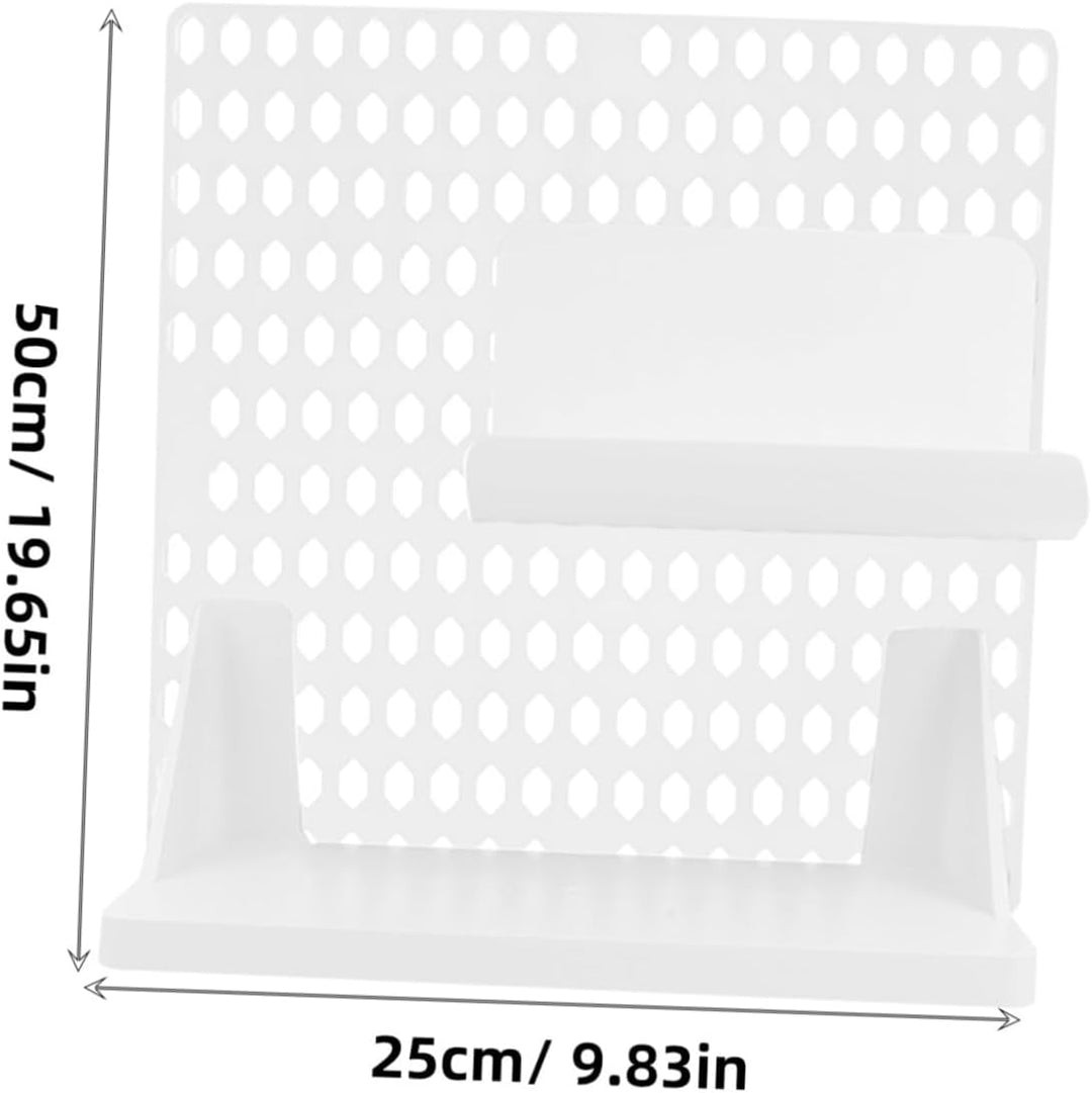 VICASKY Lochfreier Pegboard Organizer Aus Kunststoff Wand Organizer Für Zuhause Büro Küche Mit Haken