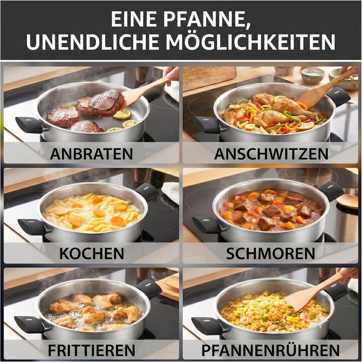 Töpfe und Pfannen Set, Kochgeschirr-Set für die Küche