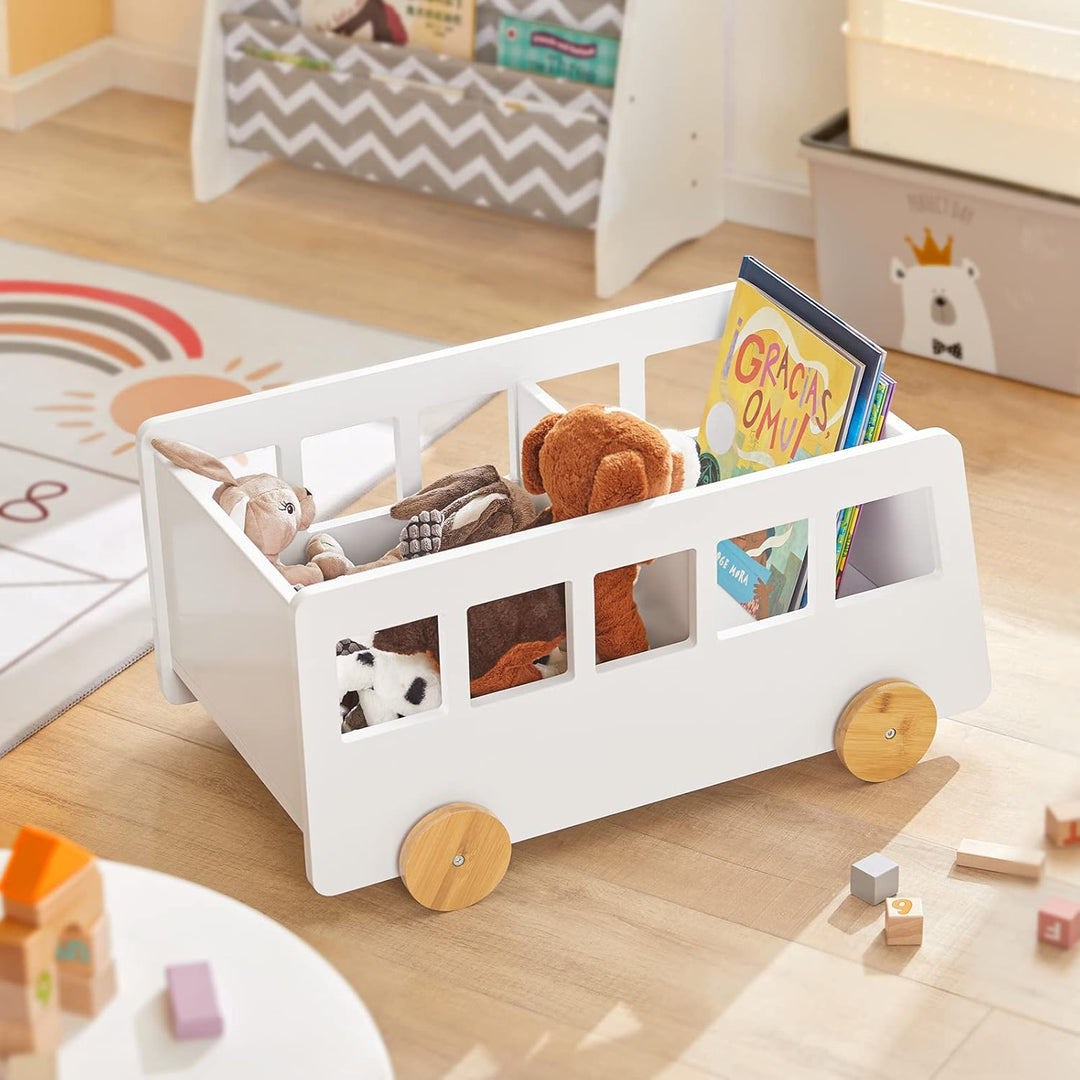 SoBuy KMB41-W Kinderregal Aufbewahrungsregal für Kinder Bücherständer Spielzeugregal Bücherregal Kin