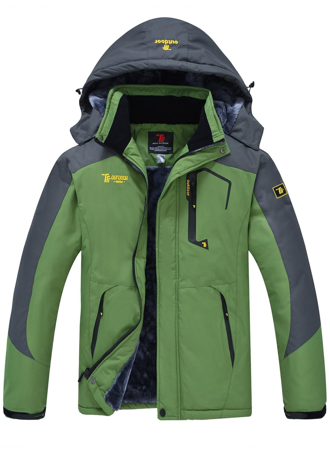 YSENTO Herren Skijacke Winterjacke Softshelljack Wasserdicht Warm Gefüttert Outdoor Funktionsjacke m