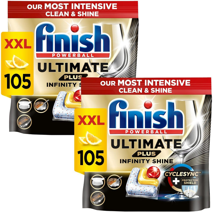 Finish Ultimate Plus Infinity Shine Spülmaschinentabs Bulk | Duft: Zitrone | Grösse: insgesamt 210 S