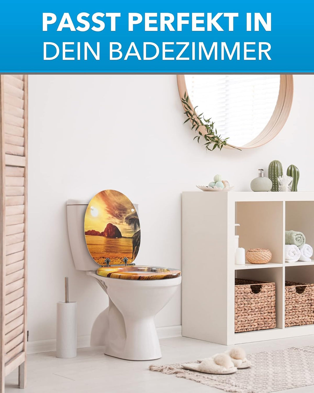 Xonic Design WC-Sitz - Premium Klo-Deckel - Toilettensitz mit Absenkautomatik - hochwertige Klobrill