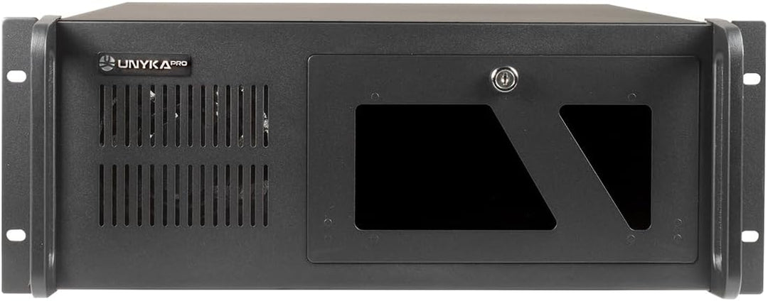 Unykach UK4229 EVO Rack-Gehäuse, Tiefe 480 mm, 2 USB3.0, 1 x 120 mm Lüfter und 2 x 80 mm Lüfter, Sch