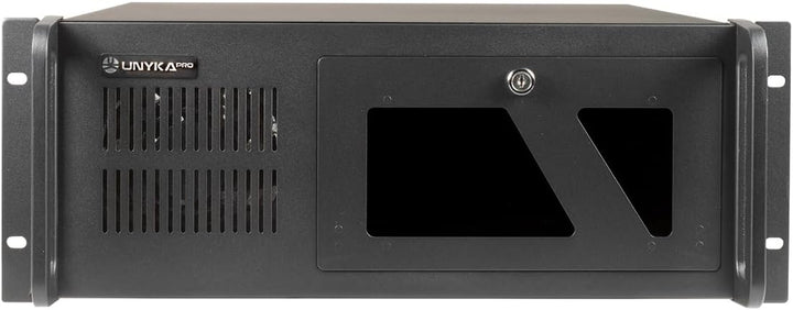 Unykach UK4229 EVO Rack-Gehäuse, Tiefe 480 mm, 2 USB3.0, 1 x 120 mm Lüfter und 2 x 80 mm Lüfter, Sch