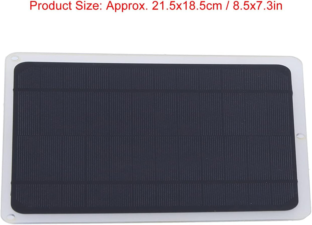 Solar LED Clip Panel, 6W 12V Solarpanel-Ladegerät für Auto, Wohnmobil und Boot, Ultradünn, IP65 Wass