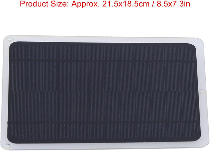Solar LED Clip Panel, 6W 12V Solarpanel-Ladegerät für Auto, Wohnmobil und Boot, Ultradünn, IP65 Wass