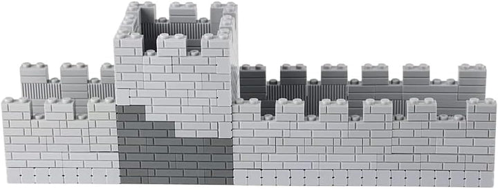 Feleph 260 Stück Mauerstein Set Masonry Profile Bricks Mehrfarbige Bausteine für Wand MOC Mauerwerk