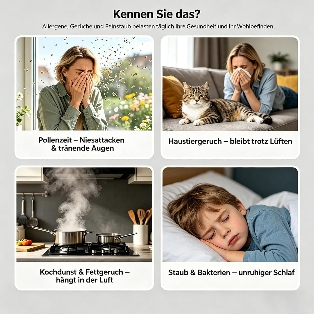 H7124 Ersatzfilter für Goveelife H7124 Luftreiniger, 3-in-1 H13 HEPA Filter und Hocheffizienter Akti