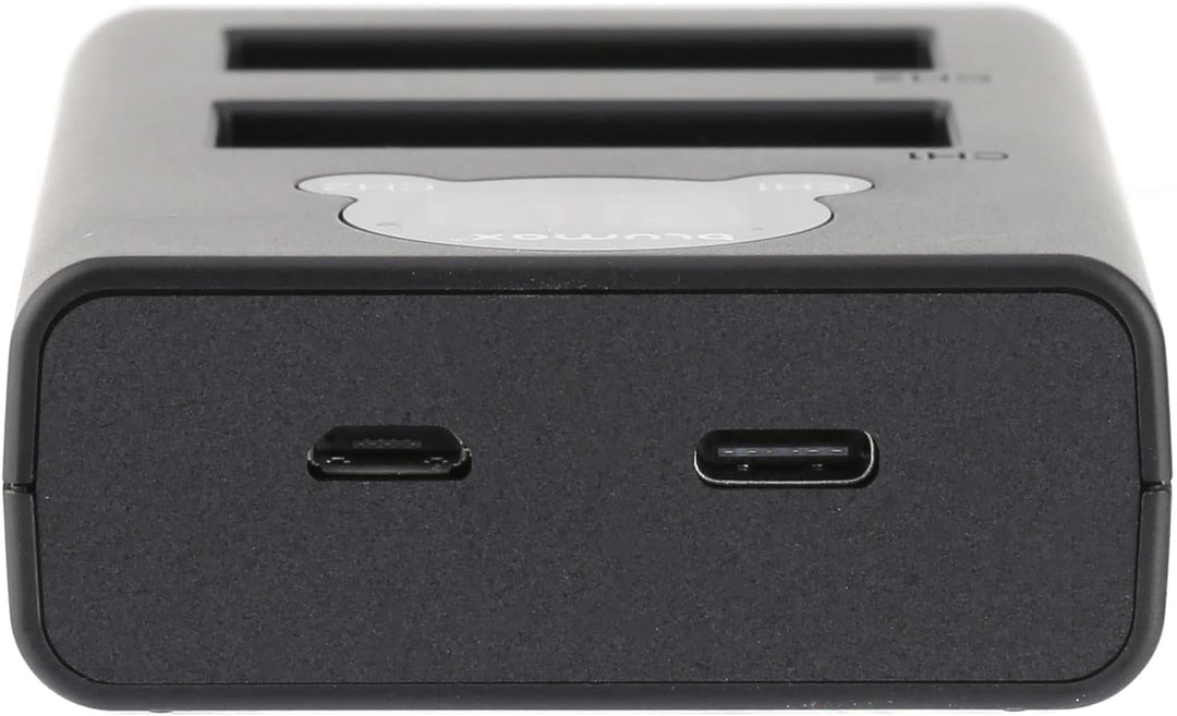 Blumax 2X Akku 1140mAh für Fujifilm NP-W126s/NP-W126 + Slim Dual-Ladegerät USB für Fujifilm XT-3 XT3