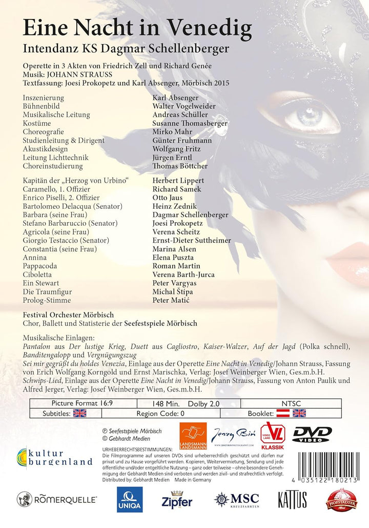 Johann Strauss, Eine Nacht in Venedig, DVD