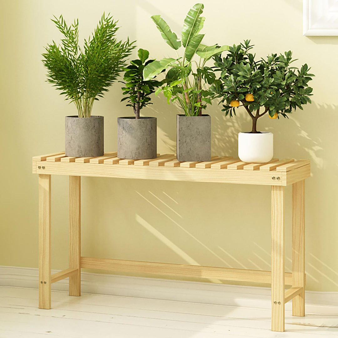 Pflanzenständer aus Holz für den Aussenbereich, gestuftes Pflanzenregal für Garten, Hof, Terrasse un