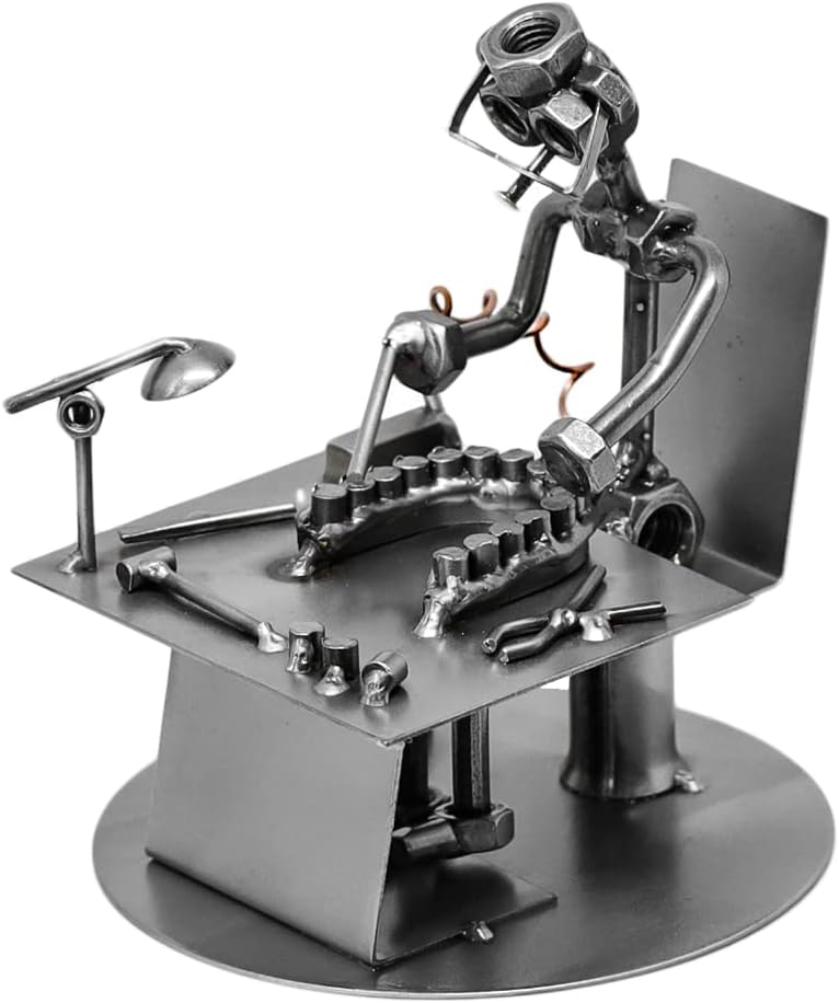 Schraubenmännchen Zahntechniker I Handarbeit I Geschenkidee I Metallfigur I Metallmännchen I Stahlfi