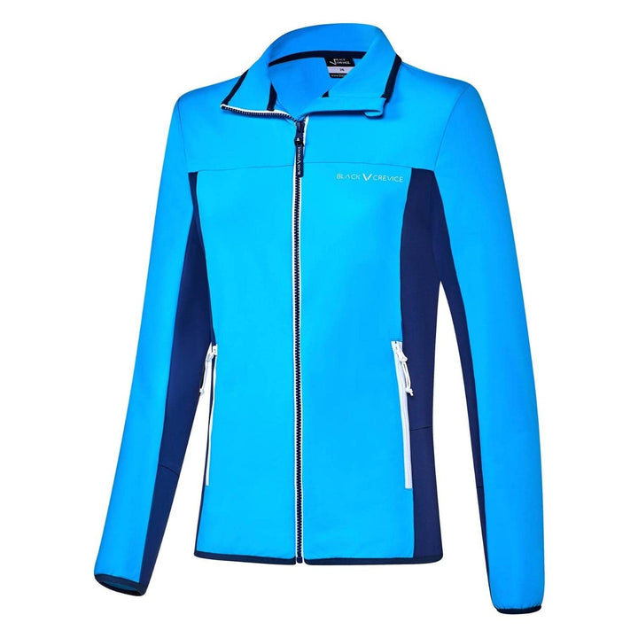 Black Crevice Damen Second Layer I Midlayer I Damen-Shirt aus funktionalem Stretch-Fleece-Material I