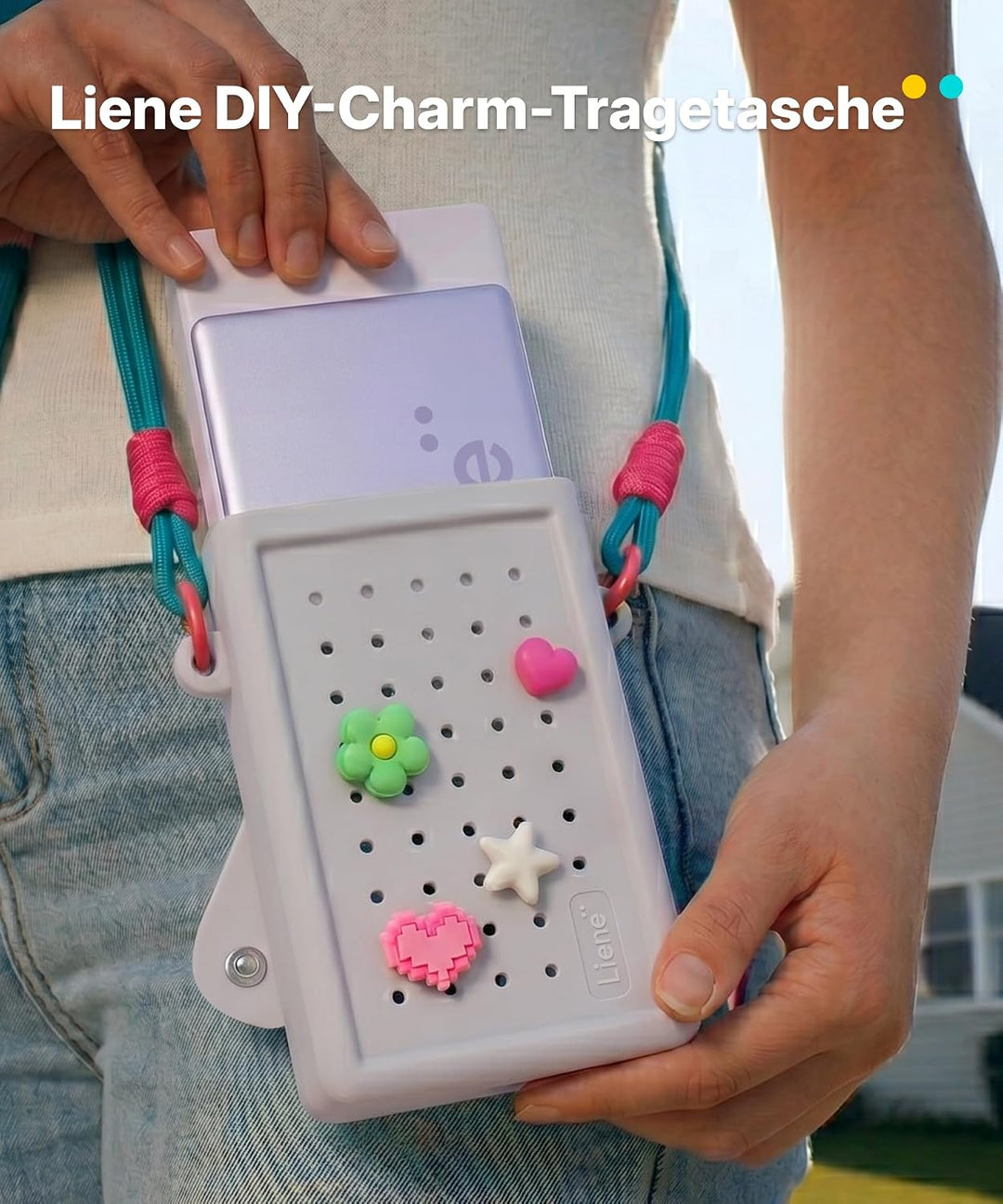 Liene DIY Silikon-Umhängetasche für Pearl N200 Pro Tragbarer Mini Fotodrucker – Schutzhülle in Grau