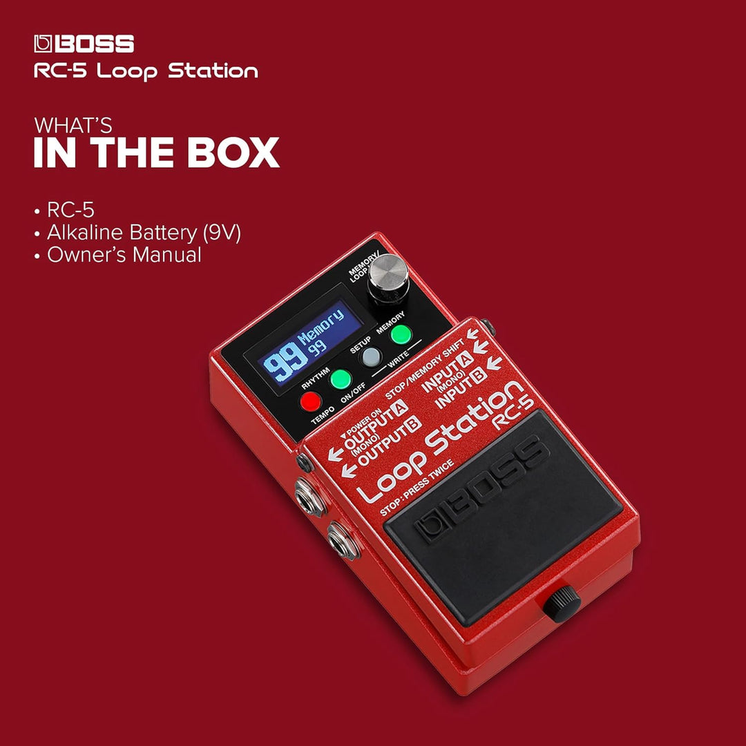 Boss RC-5 Loop Station Compact Phrase Recorder Pedal