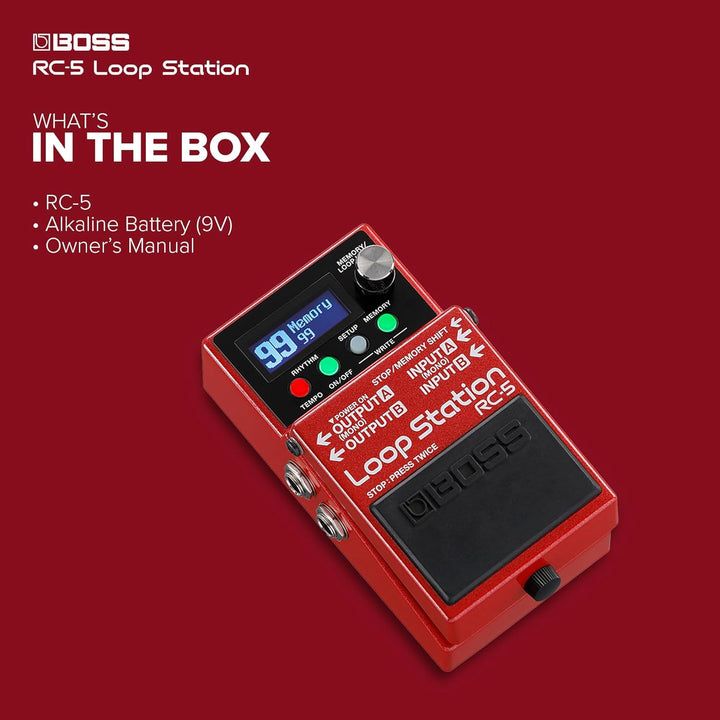Boss RC-5 Loop Station Compact Phrase Recorder Pedal