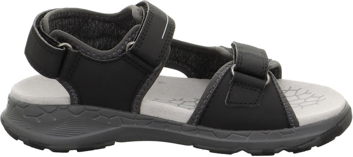 Superfit Jungen Criss Cross Sandale 38 EU Schwarz Hellgrau 0010, 38 EU Schwarz Hellgrau 0010
