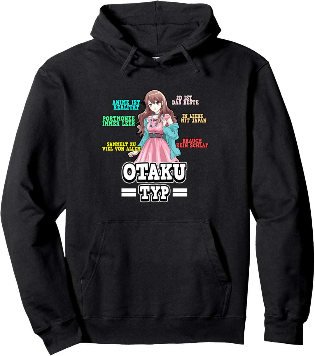 Otaku Typ Anime Manga Kawaii Girl Pullover Hoodie