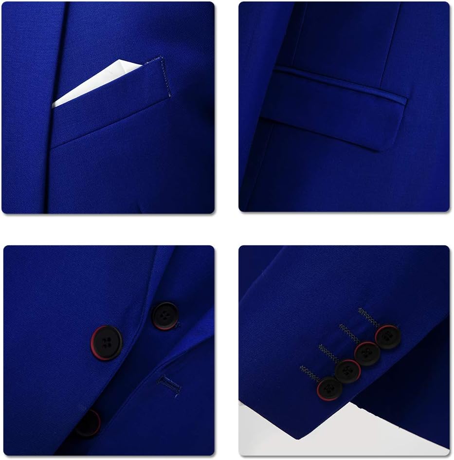 Allthemen Anzug Herren Anzug Slim Fit 3 Teilig Herrenanzug 3-Teilig Anzüge Herren Modern Sakko für B