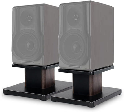 BQKOZFIN Lautsprecherständer 15 cm hoher Boxenständer Holz, 2er-Set, Speaker Stand geeignet für Rega