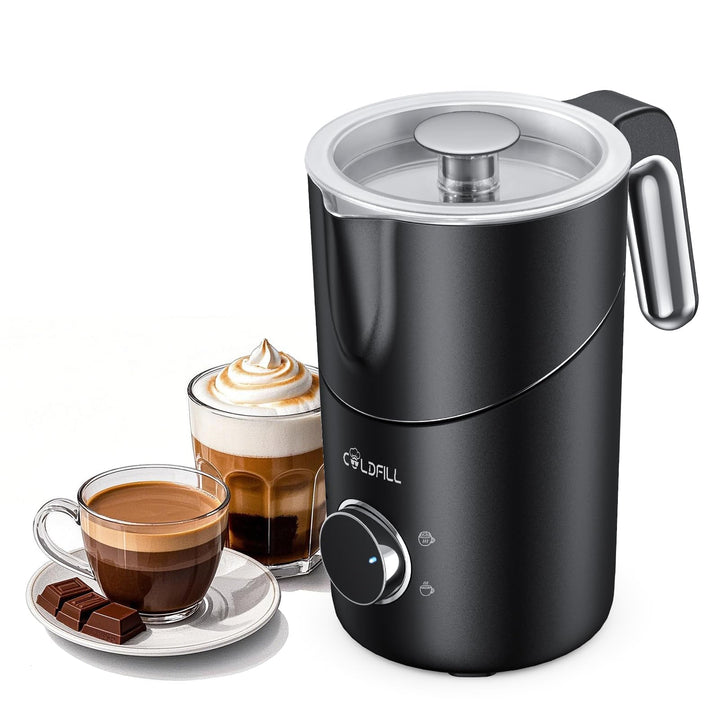Haokoo Milchaufschäumer Elektrisch 8-in-1, 400ml Automatischer Milchschäumer für Heisse & Kalte Schä