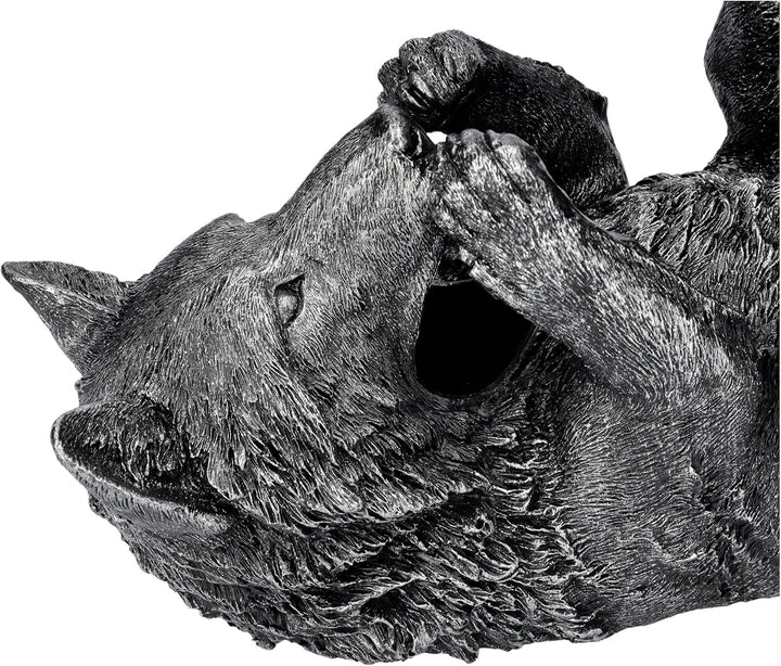 Flaschenhalter Wolf Figur 22,5 cm - Weinhalter Wolfsfigur Deko Statue