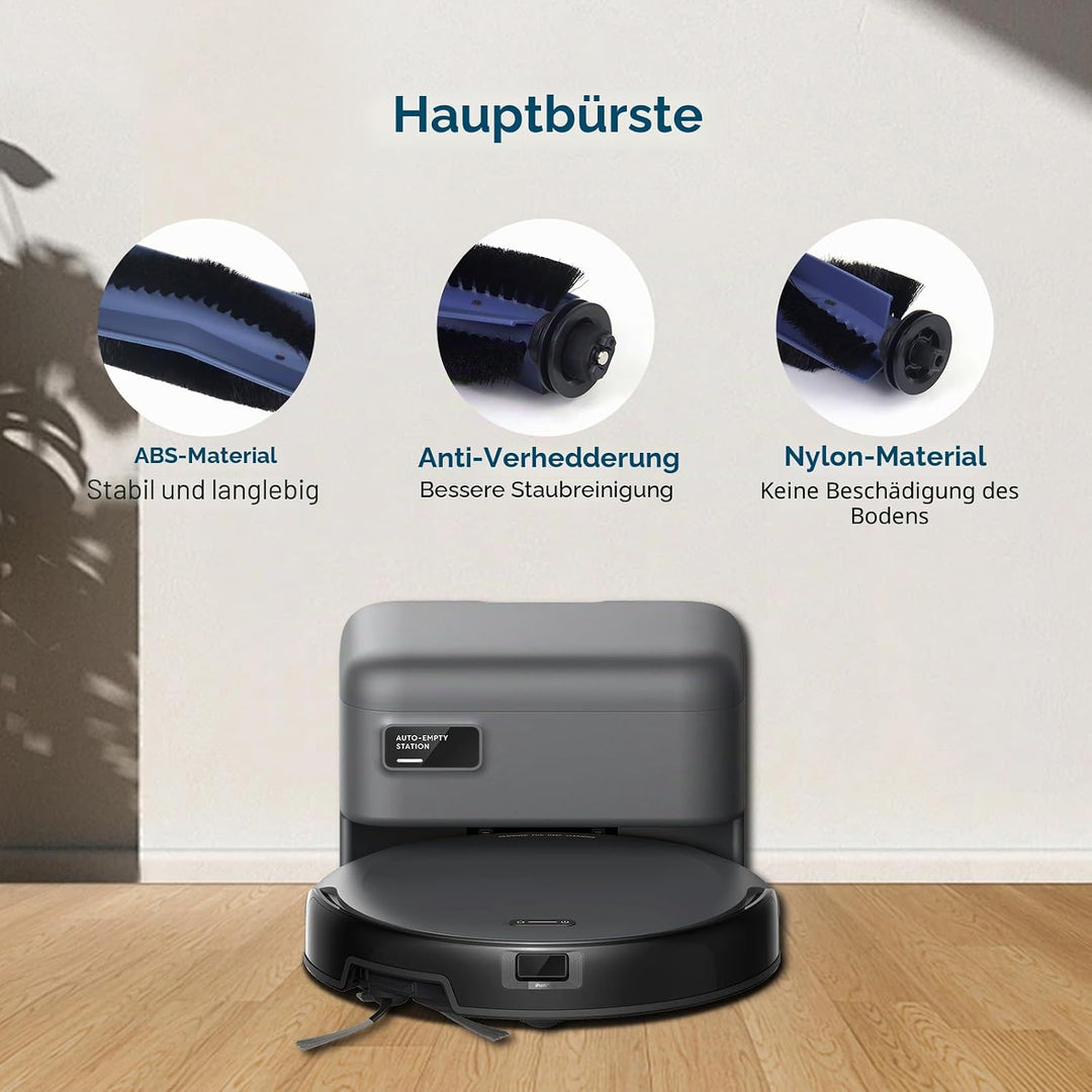 C10 Zubehör Set für eufy C10 Roboter Staubsauger, 1 Hauptbürste, 4 Seitenbürsten, 4 HEPA-Filter, 4 E