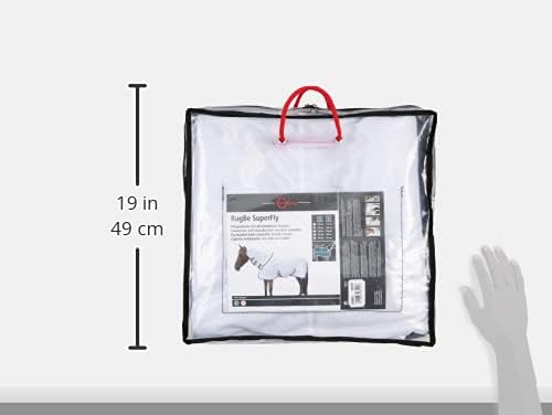 Kerbl 328693 Fliegendecke Superfly inklusiv Halsteil, weiss, 135 cm (1er Pack) weiss 135, weiss 135