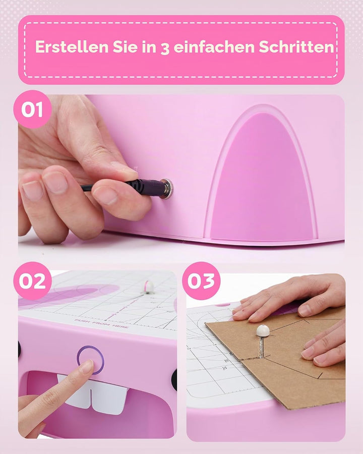 Sicherer Elektrischer Kartonschneider für Kinder, DIY Upcycling von Pappe für praktisches Lernen und