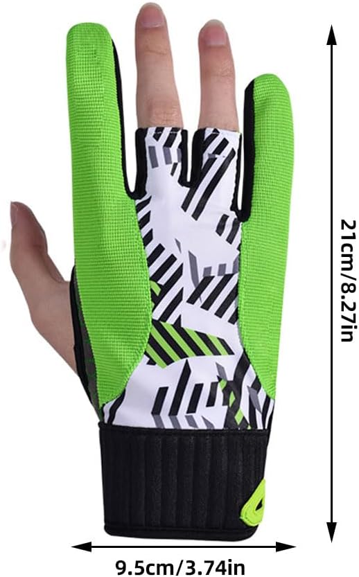 LIOOBO 1 Paar Bowlinghandschuhe mit Fingern Bowling-Stützhandschuh Männer Bowling-Handschuhe Billard